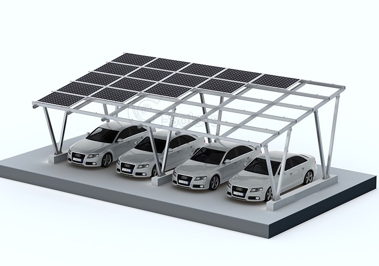 Sistem de montaj solar pentru carport impermeabil