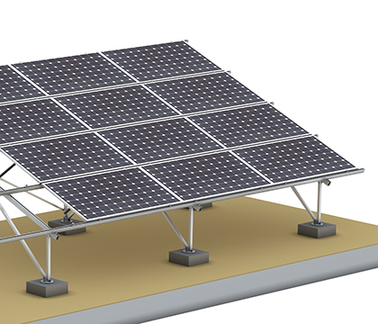 Concrete Pier Foundation Solar Mounting Structure